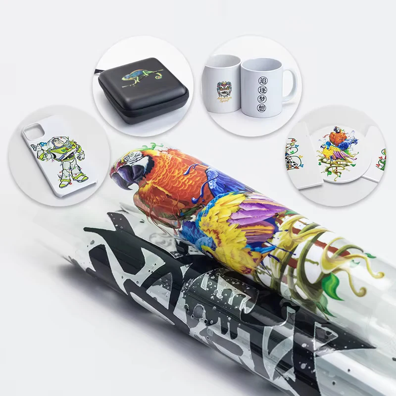 Application par transfert à froid d'étiquettes UV DTF sur diverses surfaces de produits