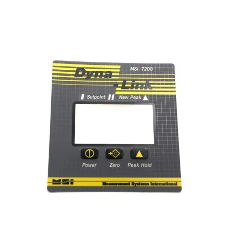 Polycarbonat-Frontfolie als Folientastatur-Bedienpanel – Produktionsbeispiel