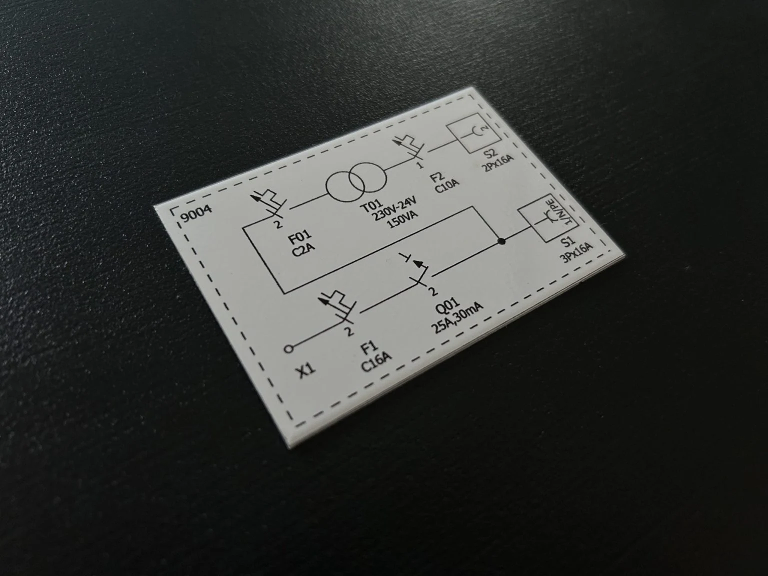 Metalletikett, Seriennummernschild, Faserlasergravur aus Aluminium